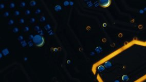 Pcb layout. Printed circuit board closeup. Glowing conductive track. Electronic engineering. Science and innovation. - Powered by Shutterstock - Get 15% off with code: PIKWIZARD15