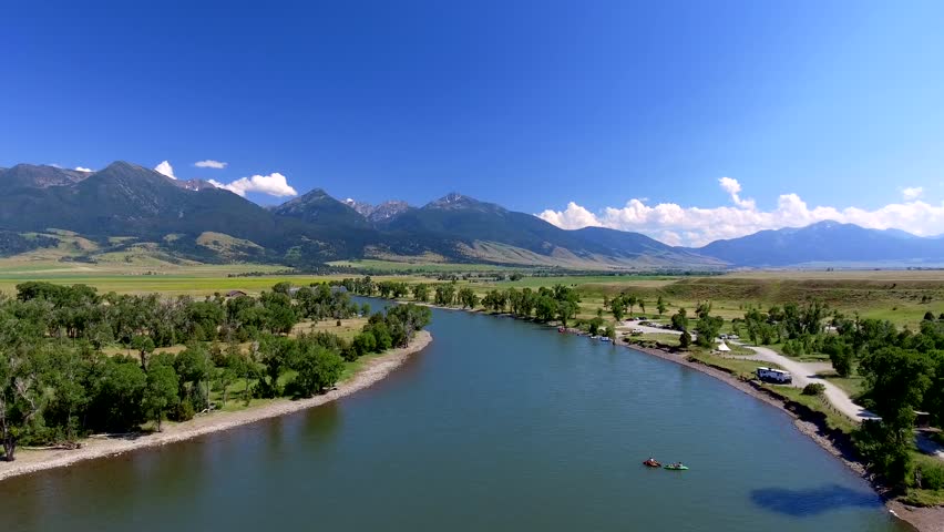 Yellowstone River in Livingston Montana U.S.A