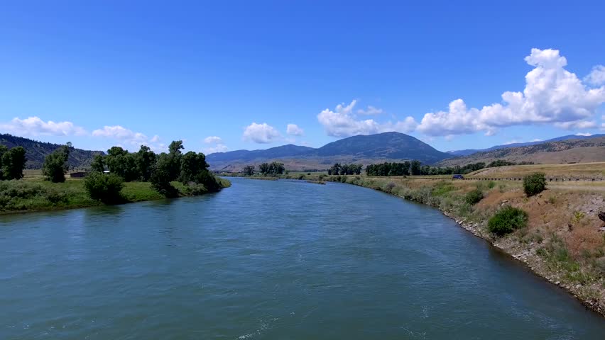 Yellowstone River in Livingston Montana U.S.A