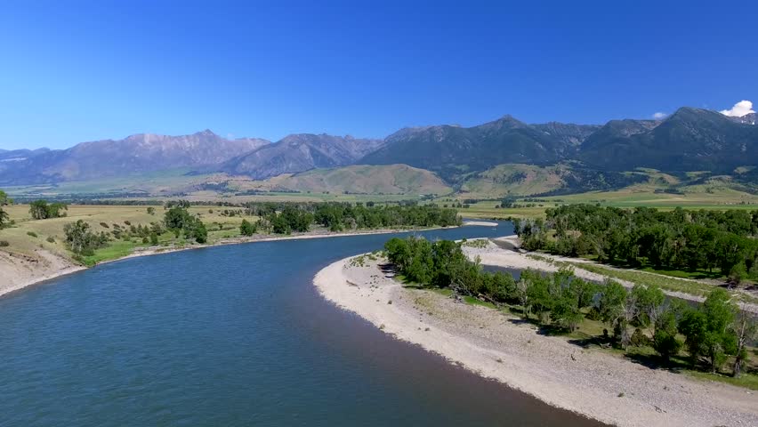 Yellowstone River in Livingston Montana U.S.A