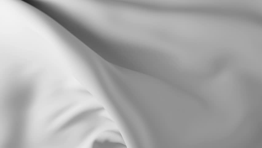 Waving White Cloth Flying Away Opening Background. Abstract Wavy Silk Textile Transition 3d Animation with Alpha Mask Green Screen. 4k Ultra HD 3840x2160. Royalty-Free Stock Footage #1028107688