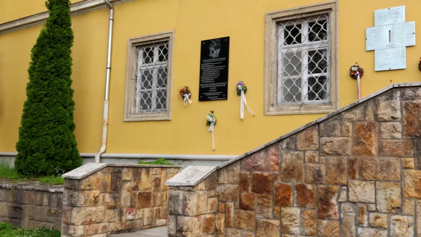 Minorite Catholic church in center of Miskolc, Hungary