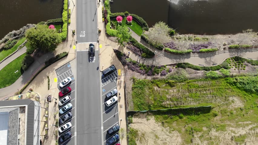 Aerial video of el dorado hills town center