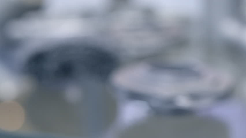 Object printed on metal 3d printer close-up. Object printed in laser sintering machine. Modern 3D printer printing from metal powder. Concept progressive additive DMLS, SLM, SLS 3d printing technology