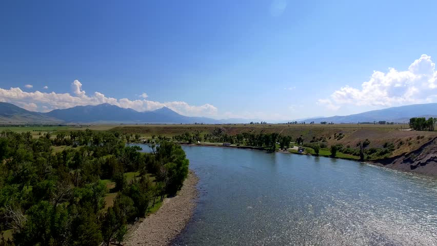 Yellowstone River in Livingston Montana U.S.A