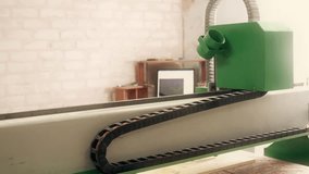 Video of working wood milling equipment video
