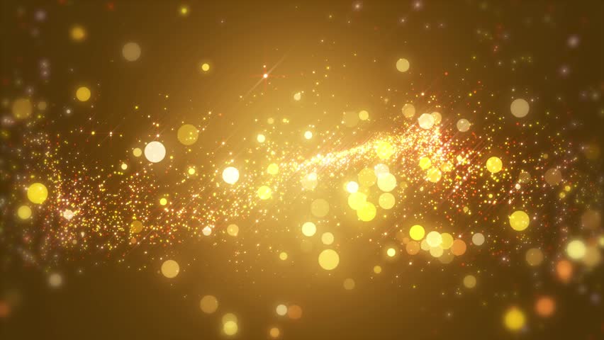 background gold movement universe dust stars Stock Footage Video (100% ...