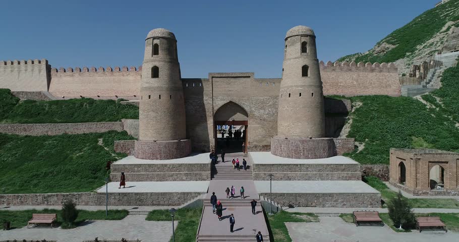 View of Hisor Fortress in Tajikistan, Central Asia.
