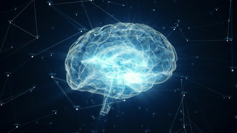 futuristic human brain interface concept scan Stock Footage Video (100% ...