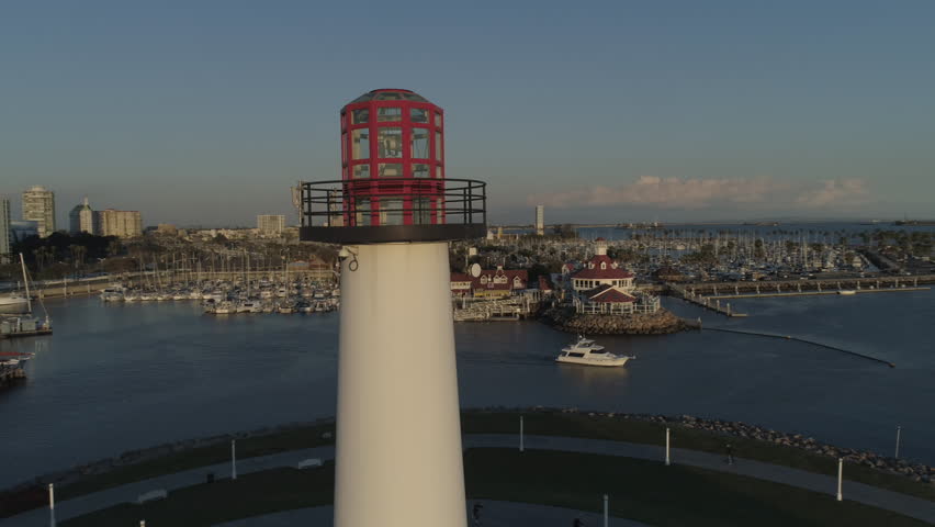 Long Beach Lighthouse by Aerial Drone