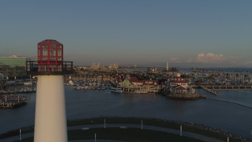 Long Beach Lighthouse by Aerial Drone