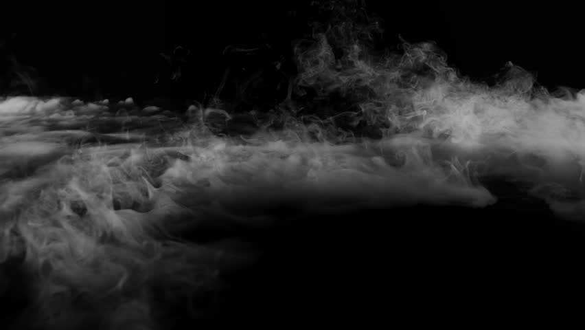 Smoke , vapor , fog , Cloud - realistic smoke cloud best for using in composition, 4k, screen mode for blending, ice smoke cloud, fire smoke, ascending vapor steam over black background - floating fog