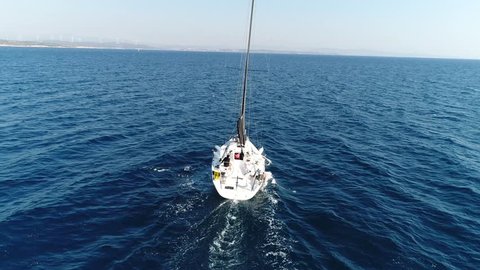 yacht in the mediterranean sea