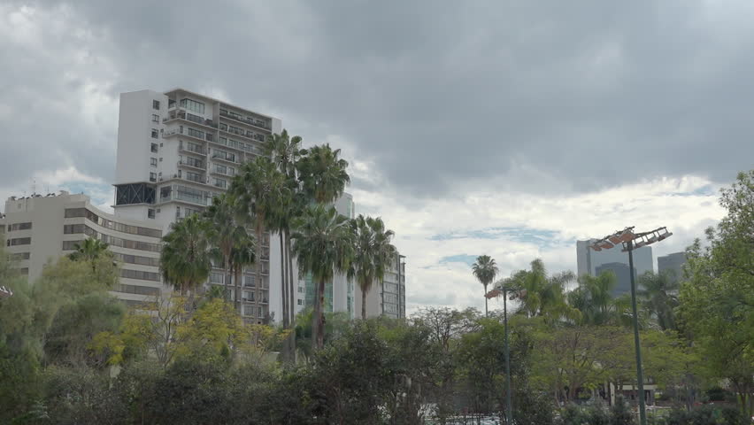 Time-lapse shot in Guadalajara, Mexico on an overcast day