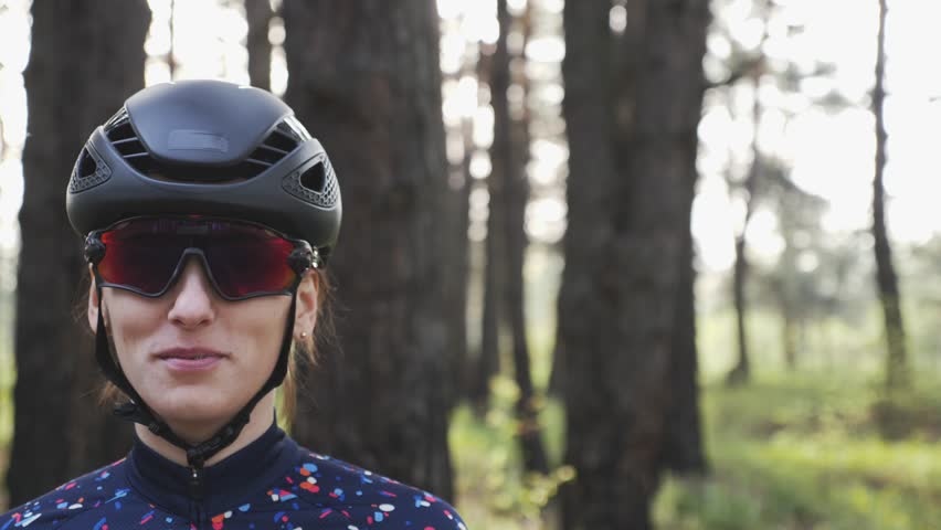 Woman On Bike Girl Cycling Training 