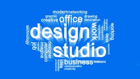 Design Studio Animated Word Cloud,Text Design Animation.  - Powered by Shutterstock - Get 15% off with code: PIKWIZARD15