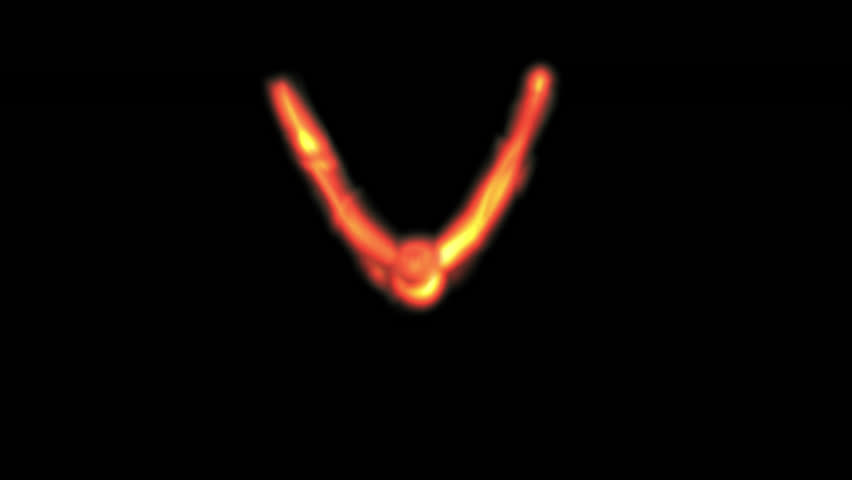 Bird Fire Background. 3D rendering. This work has alpha.