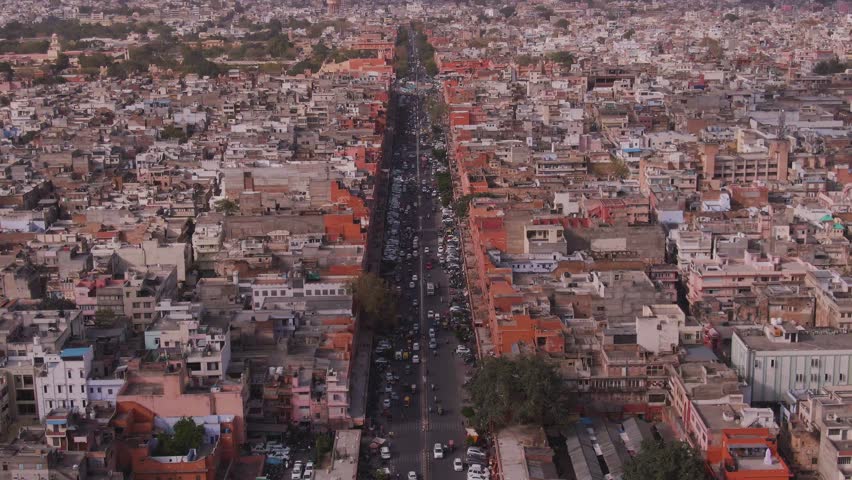 Satellite View Of Jaipur Jaipur Pink City India Rajasthan 4K Stock Footage Video (100% Royalty-Free)  1028441645 | Shutterstock