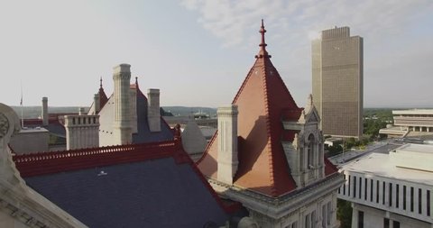 Aerial view of downtown Albany, New York