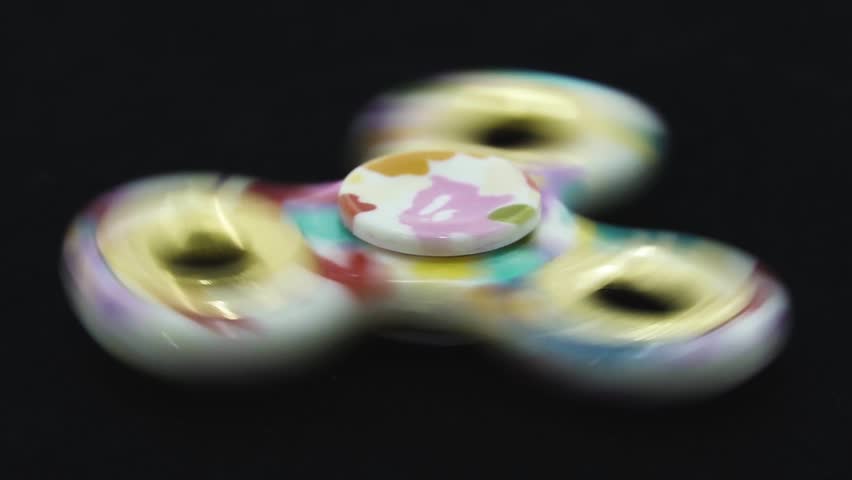 spinner rotates on black background Stock Footage Video (100% Royalty