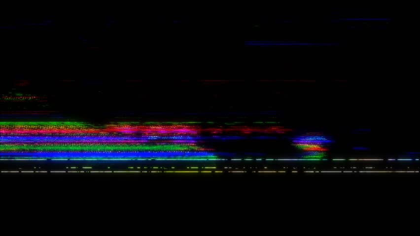 VHS real Defects Noise and Artifacts, Glitches from an Old Tape Royalty-Free Stock Footage #1028448182
