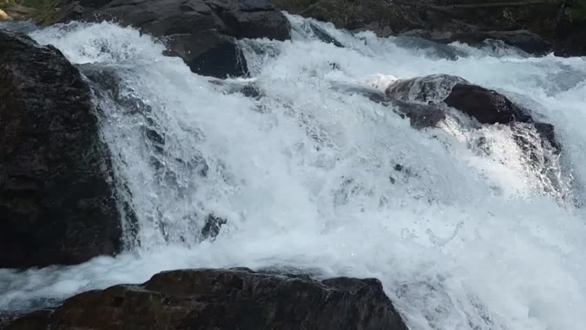 Silver falls, Lewis County, Mount Rainer National Park, Slow Motion