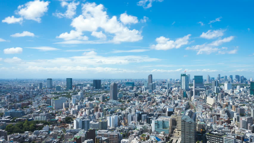 Tokyo scenery, time lapse, summer Royalty-Free Stock Footage #1028470217