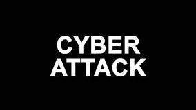 Cyber Attack Glitch Text Abstract Vintage Twitched 4K Loop Motion Animation . Black Old Retro Digital TV Glitch Effect Including Twitch, Noise, VHS, Distortion. - Powered by Shutterstock - Get 15% off with code: PIKWIZARD15