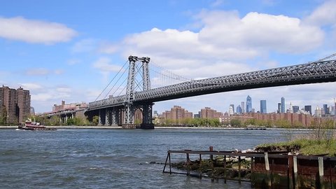 Williamsburg Bridge Between Manhattan and Brooklyn, New York, USA