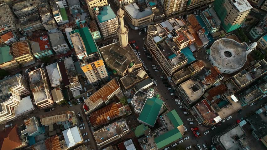 Aerial view of the city of dar es salaam | Shutterstock HD Video #1028517341