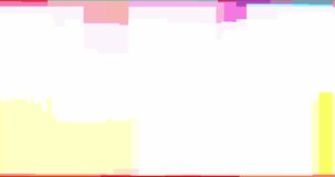 colorful vhs glitch background realistic flickering, analog vintage TV signal with bad interference, static noise background, overlay