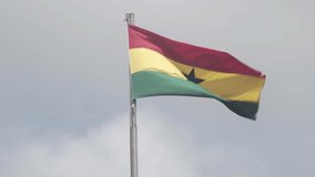 WAVING FLAG OF GHANA, REAL TIME