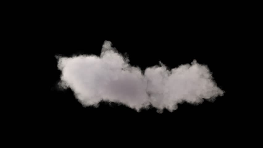 4k cloud loop. beautiful fast billowing cloud isolated on black background with alpha, light rays shining through, popular compositing element Royalty-Free Stock Footage #1028584076