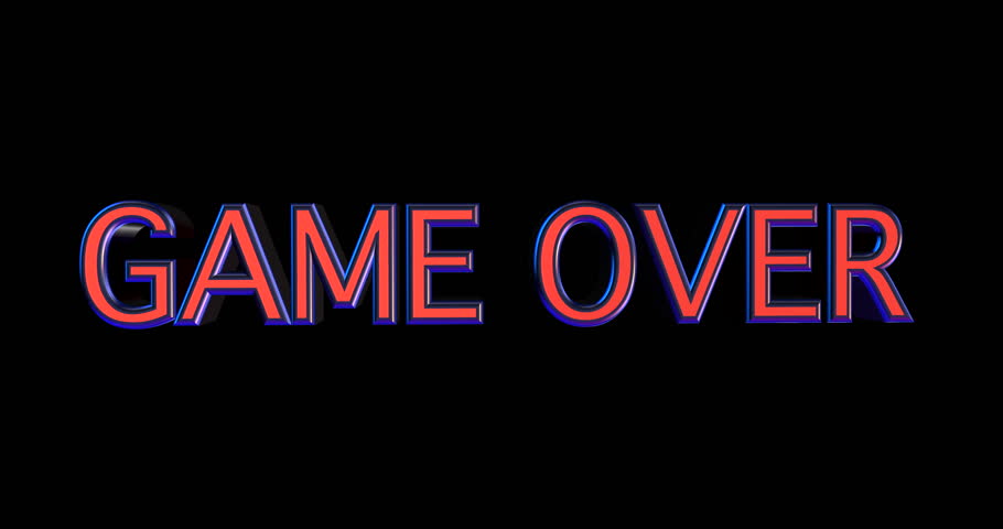 The Word Game Over Rotating Stock Footage Video (100% Royalty-free ...