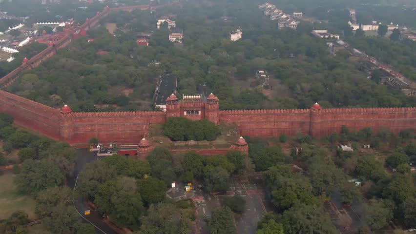 Red Fort in Delhi, India, Stock Footage Video (100% Royalty-free