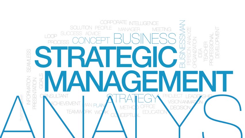 strategic management animated word cloud kinetic Stock Footage Video ...