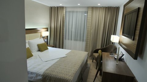 Stylish Bedroom Sleep Vacation Holiday Hotel Room