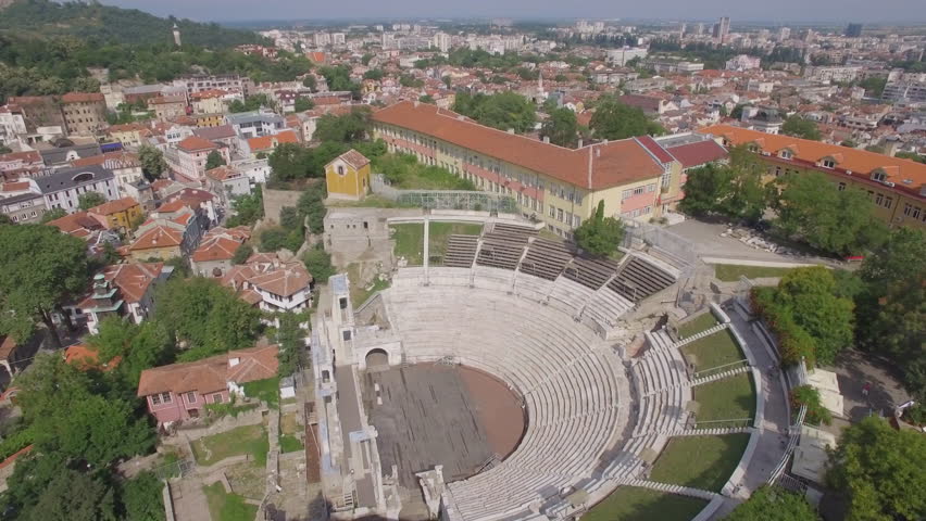 Ancient Amphitheater in Plovdiv, Bulgaria