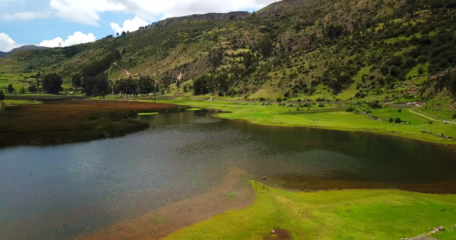 Lagoon in Ayacucho Peru .