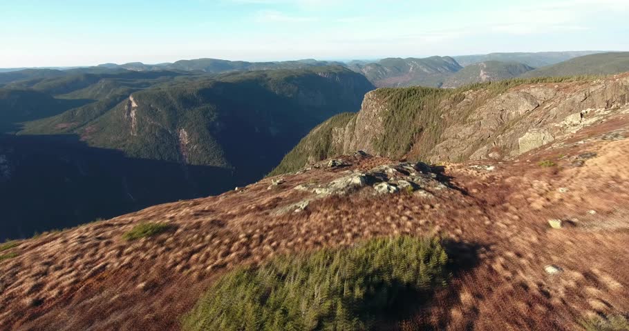 Quebec mountains (Canada). At this altitude, the climat is arid.