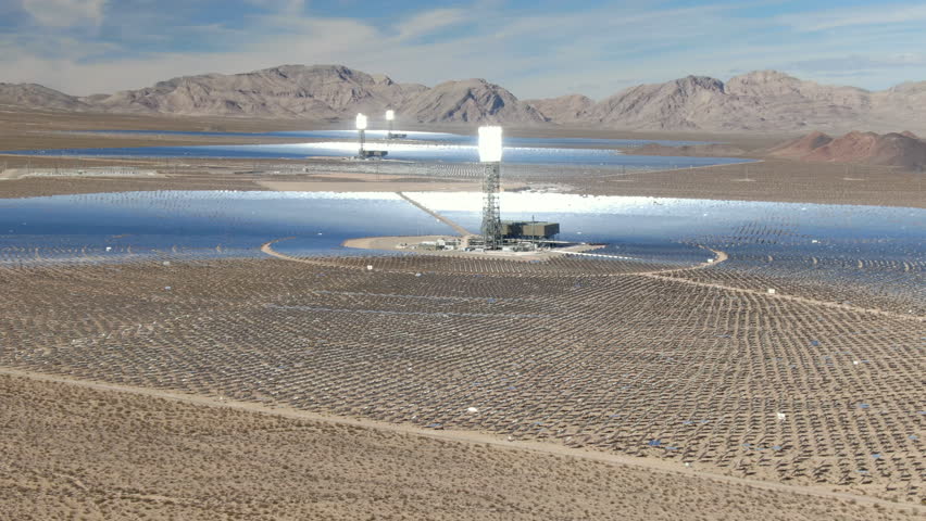 Worlds Largest Solar Power Plant Stock Footage Video (100% Royalty-free ...