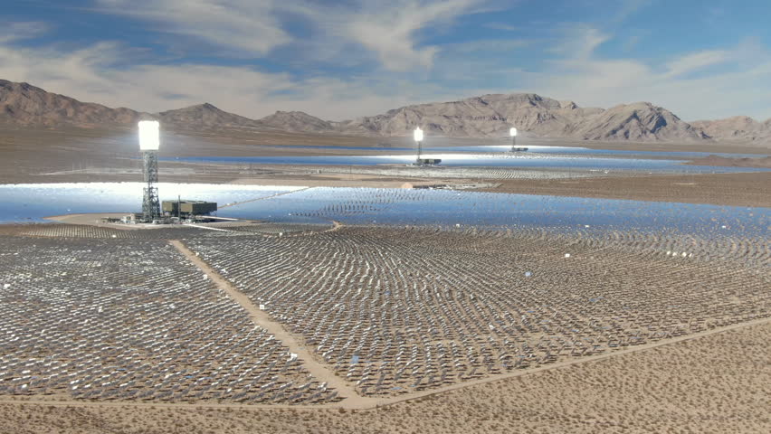 Worlds Largest Solar Power Plant Stock Footage Video (100% Royalty-free ...