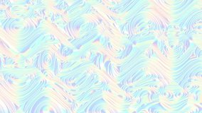 Moving random wavy texture. Psychedelic animated background. Looping footage.