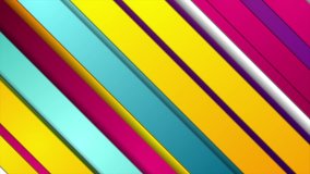 Colorful smooth modern stripes abstract motion design. Seamless loop. Video animation Ultra HD 4K 3840x2160