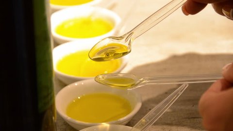 Olive oil tasting while visiting local manufacturer