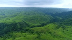 Aerial Video of wonderful green scenery in Sumba Island, Indonesia