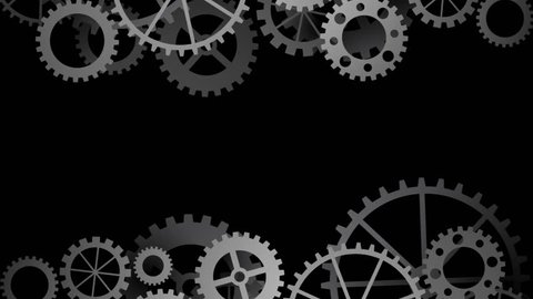 Rotating Gearshifts Black Gray Background Stock Footage Video (100% ...