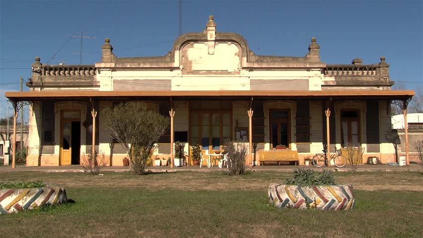 Historic Train Station Building, Tres Sargentos, Buenos Aires, Argentina