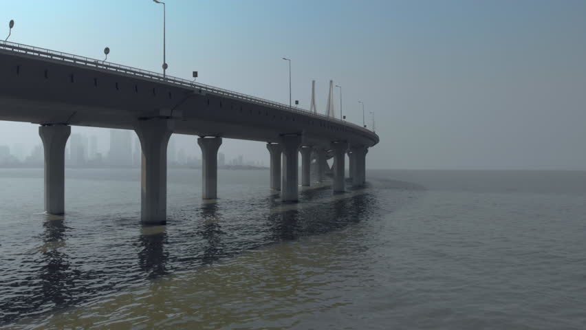 The Bandra–Worli Sea Link is a cable-stayed bridge with pre-stressed concrete-steel viaducts on either side that links Bandra in the Western Suburbs of Mumbai with Worli in South Mumbai.