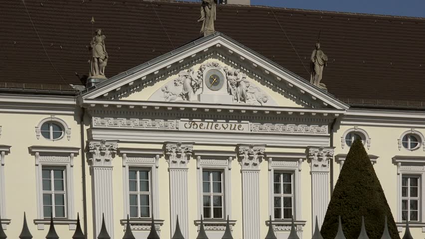 BERLIN/Germany,April,2019: Bellevue Palace (Schloss Bellevue),neoclassical residence, seat 
of the the President of the Federal Republic of Germany,

